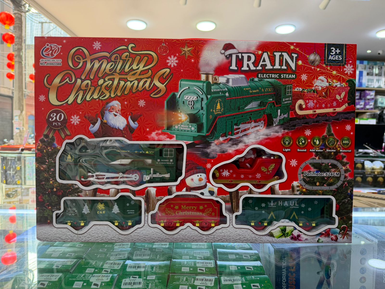 TREN CON LUCES Y HUMO